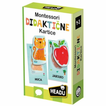 Headu Montessori Didaktične kartice SLO