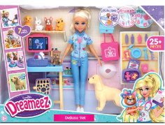Dreameez Punčka Deluxe Veterinarka set